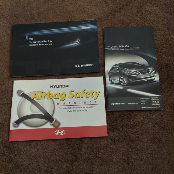2012 Hyundai Sonata Owners Manual - Picture 8 of 11